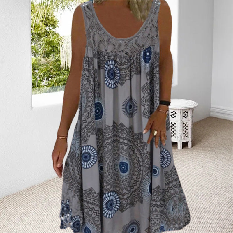 LEILANY | Sleeveless Plus Size Summer Dress