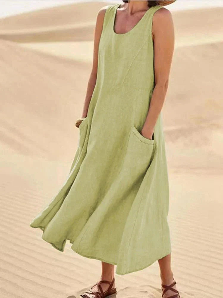 LUCY | Casual Maxi Dress with Pockets