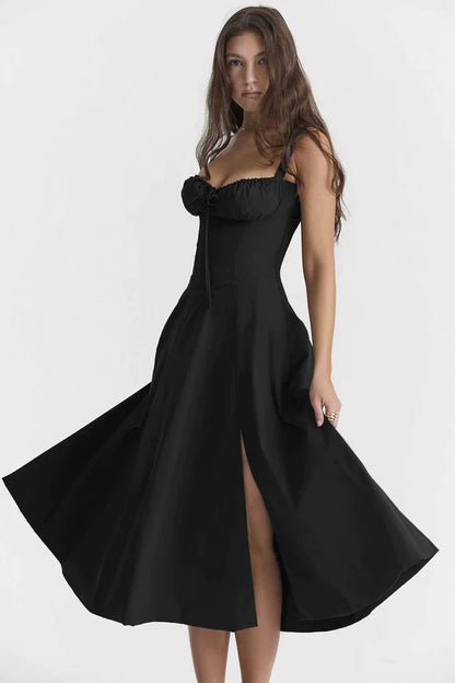 EILISH | Midi Bustier Corset Sun Dress