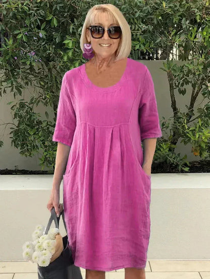 LISA | Loose Cotton Blend Dress