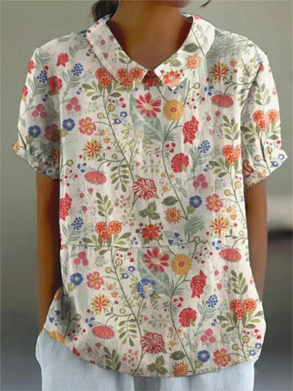 LILA - FLORAL PRINT BLOUSE