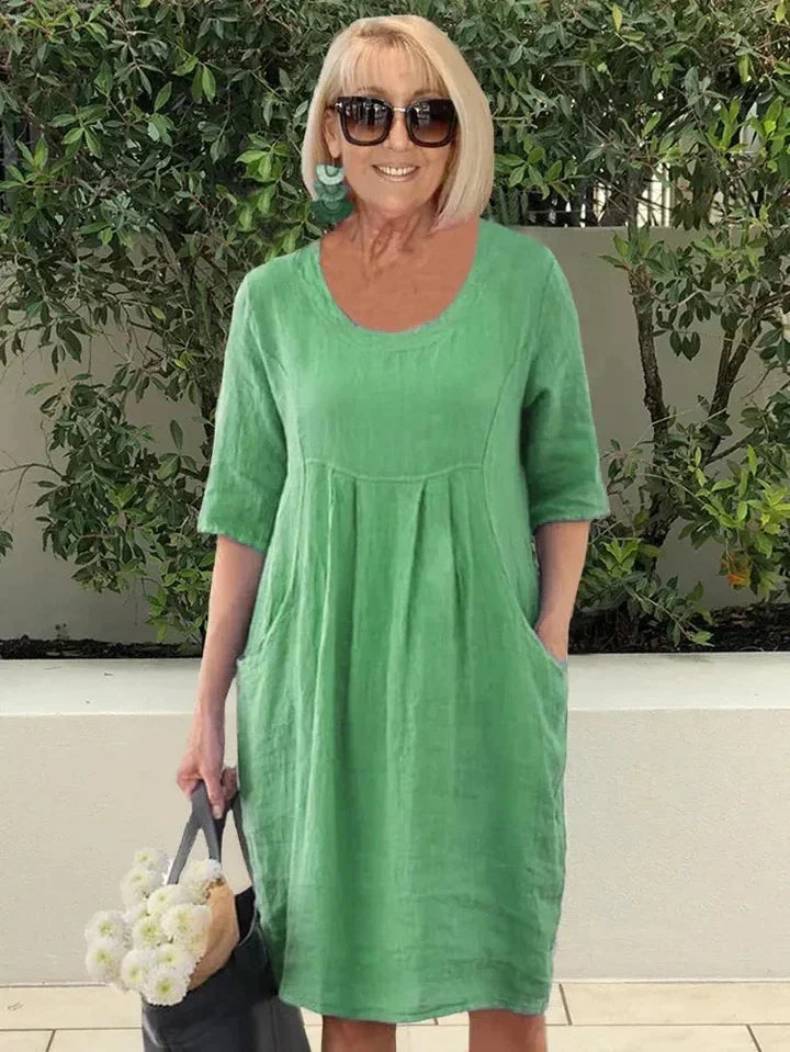 LISA | Loose Cotton Blend Dress