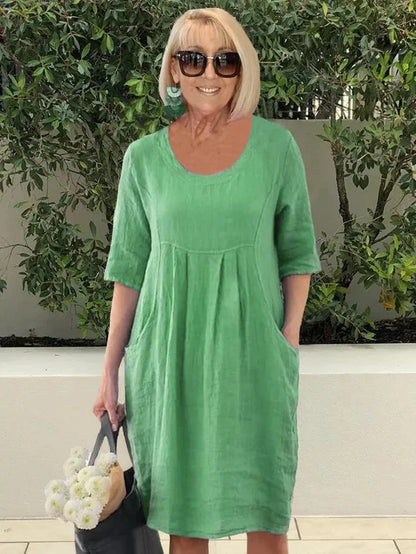 LISA | Loose Cotton Blend Dress