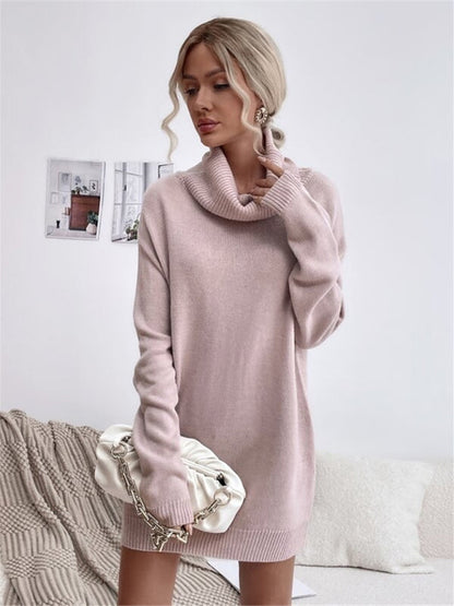 VICTORIA | Knitted Turtleneck Sweater Long Fit